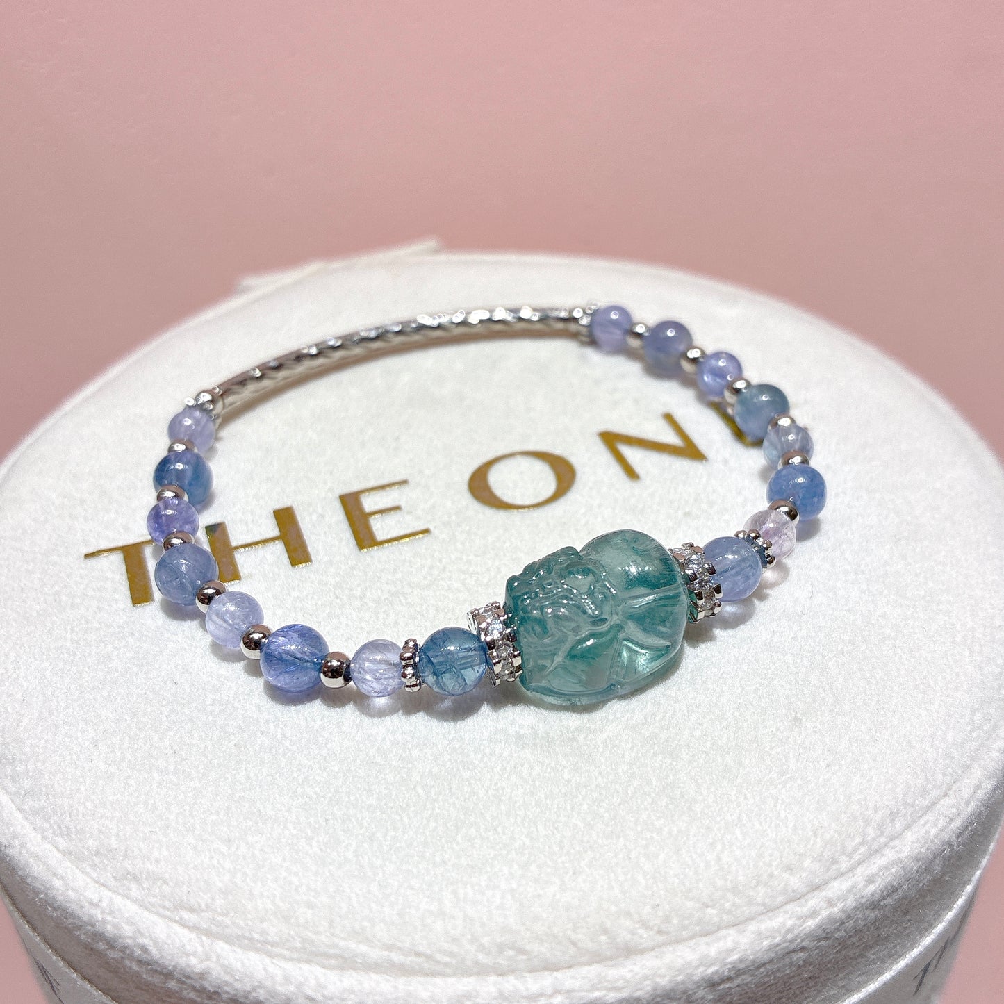 精品*坦桑石 x 螢石貔貅