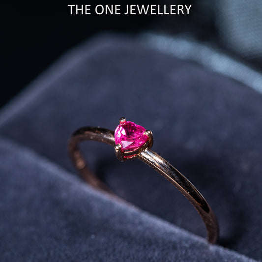 18K rose gold rubies