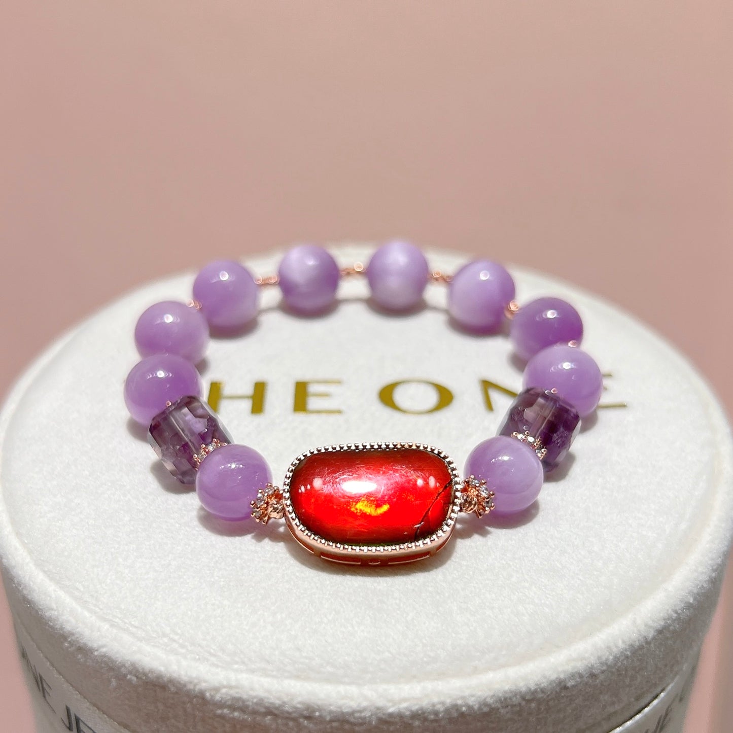 精品*紫鋰輝 x 斑彩石