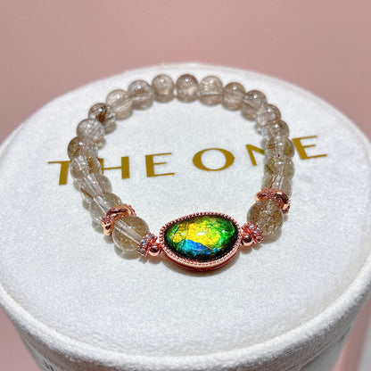 精品*鋼絲魔鬼髮 x 斑彩石