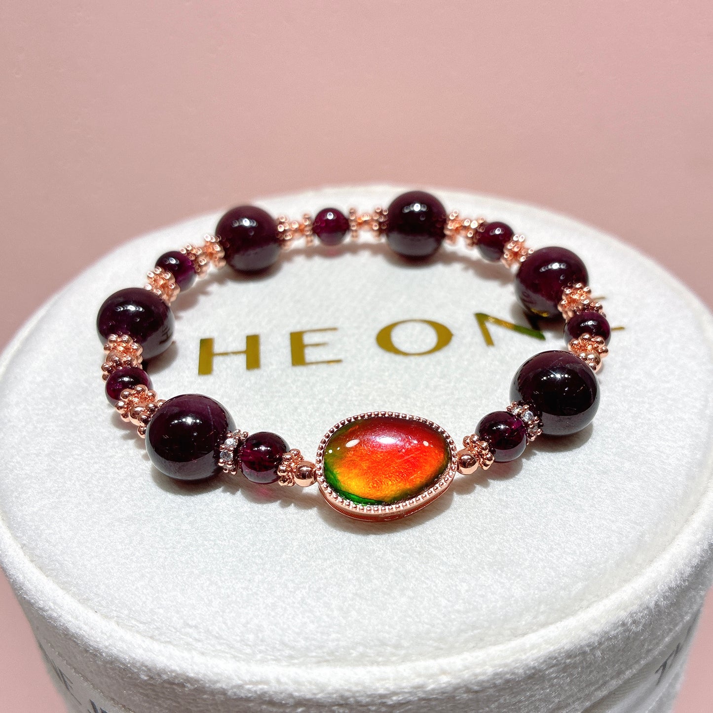 精品*星光石榴石 x 斑彩石