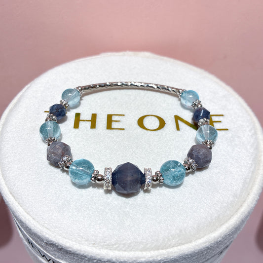 精品* 藍托帕斯 x 血滴堇青石