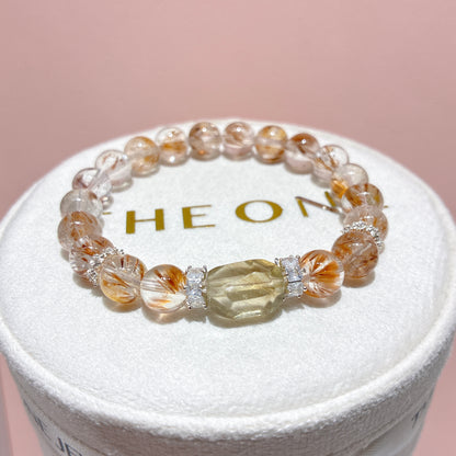 精品*羽毛鈦晶 x 黃隕石