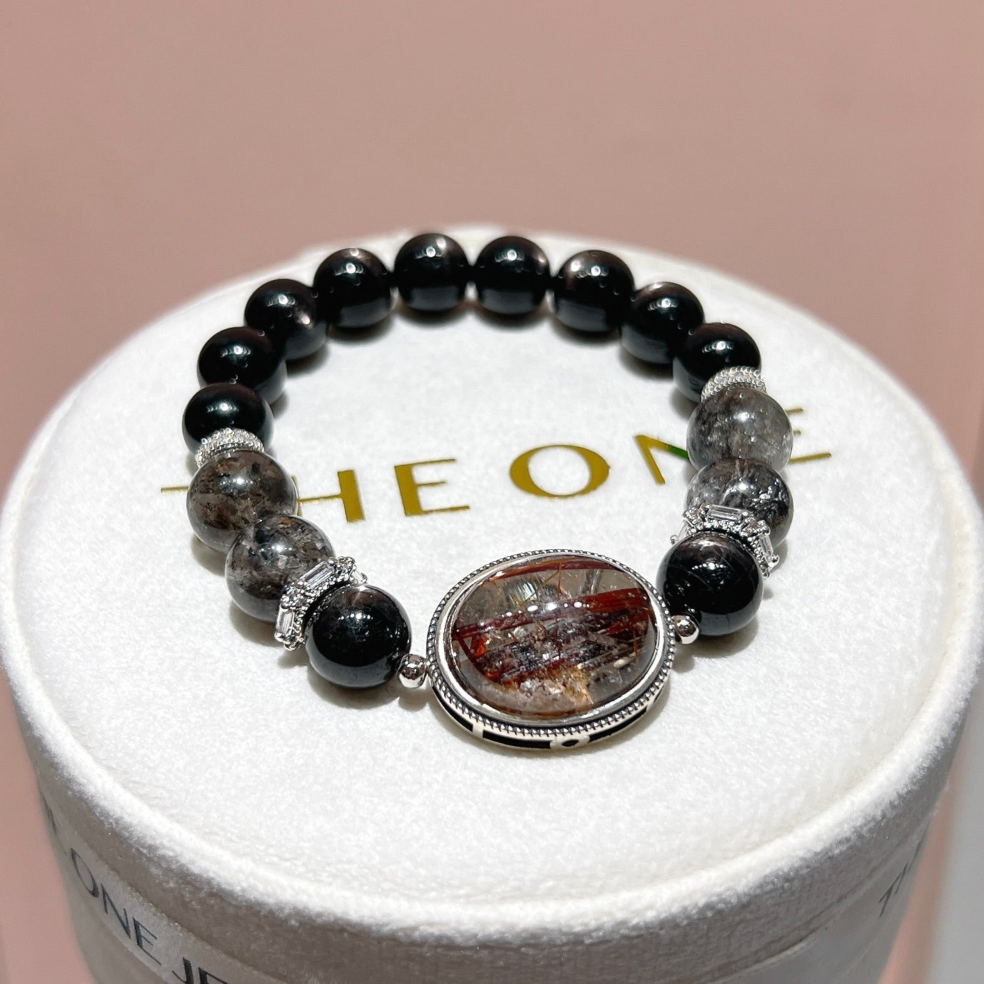 精品*金運石 x 銅鈦晶共生彩幽靈