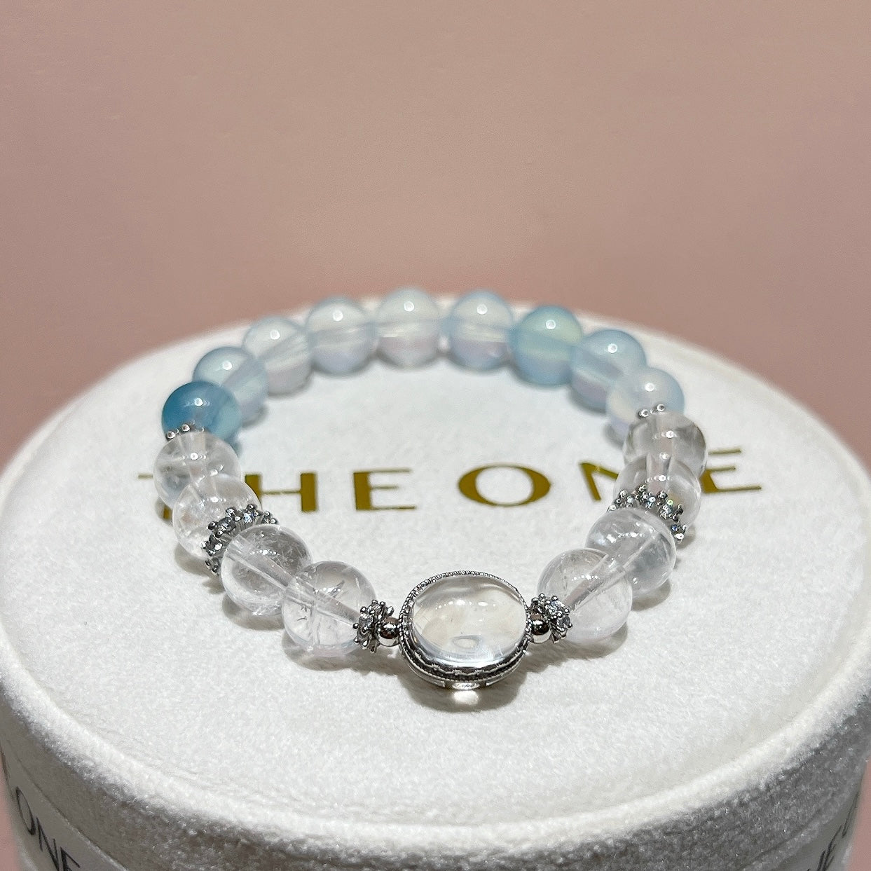 精品*冰種摩根石 x 藍針石