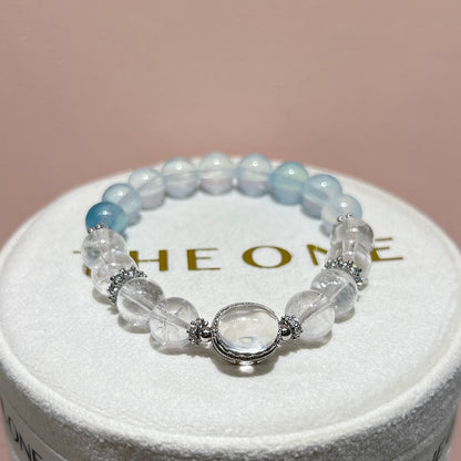 精品*冰種摩根石 x 藍針石