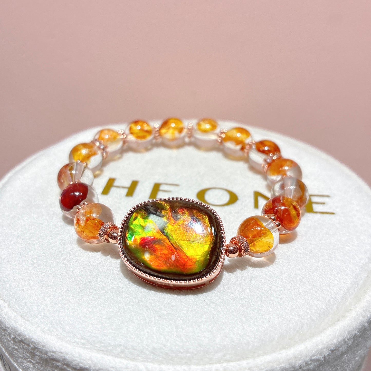 頂級* 膠花閃靈鑽 x 斑彩石