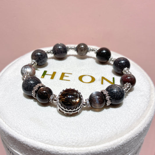 頂級*銀太陽石 x 黑金太陽石