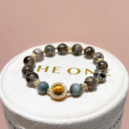 頂級*黑閃靈鑽 x 黃虎眼