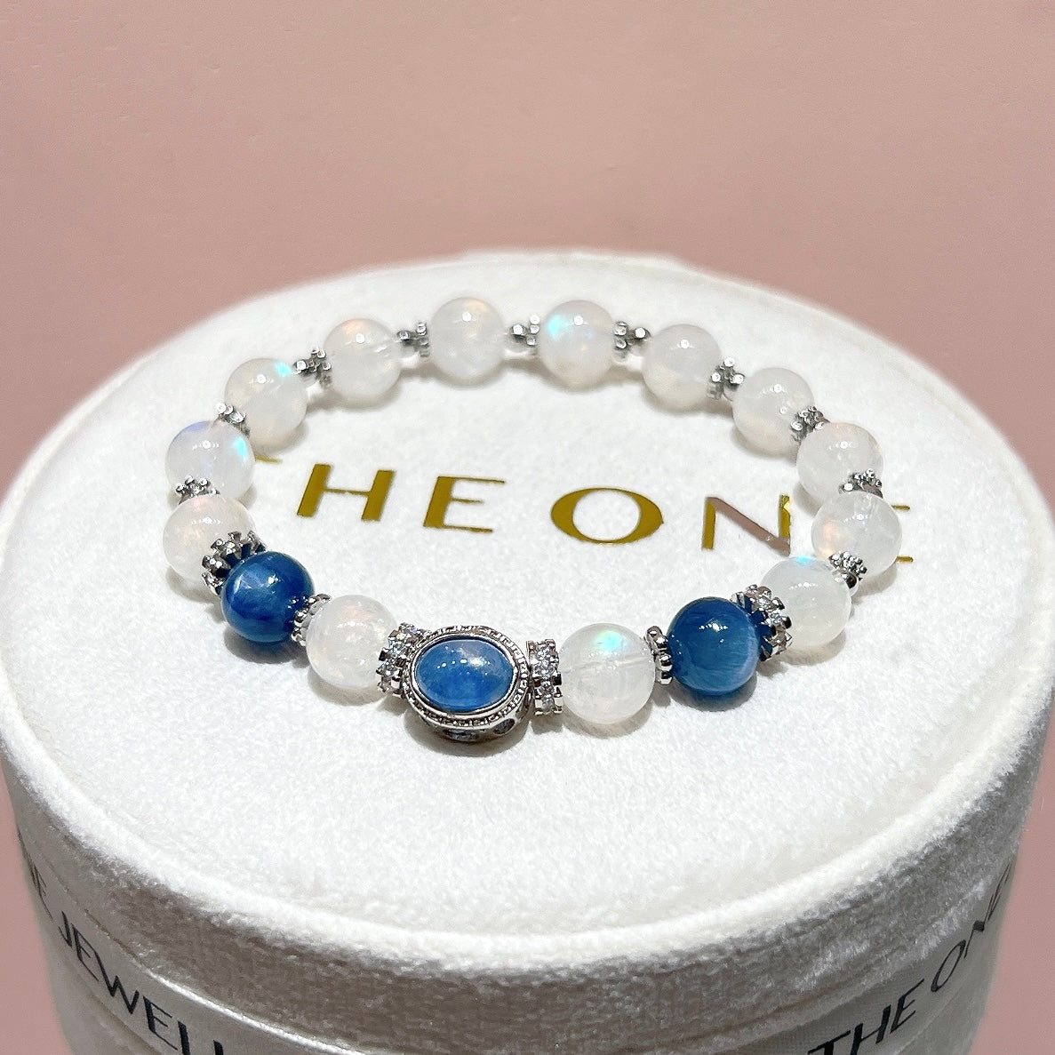 精品*馬島月亮石 x 藍線石