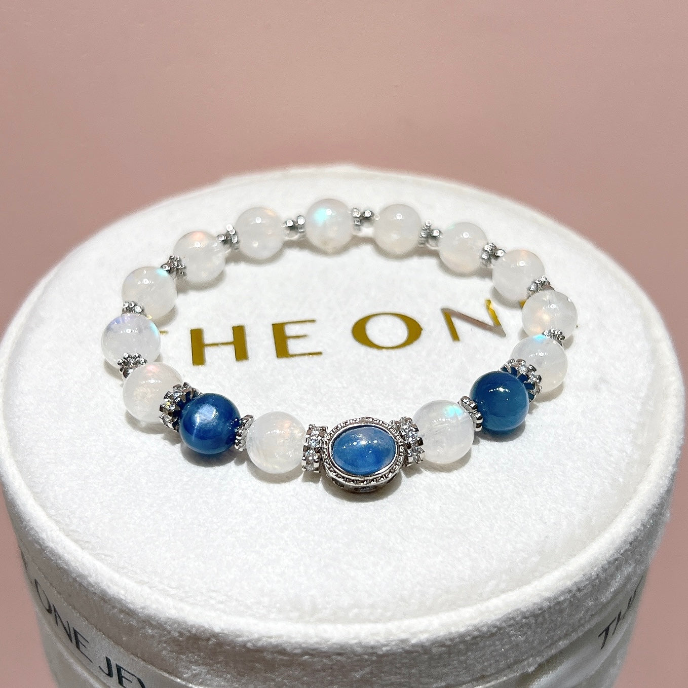 精品*馬島月亮石 x 藍線石