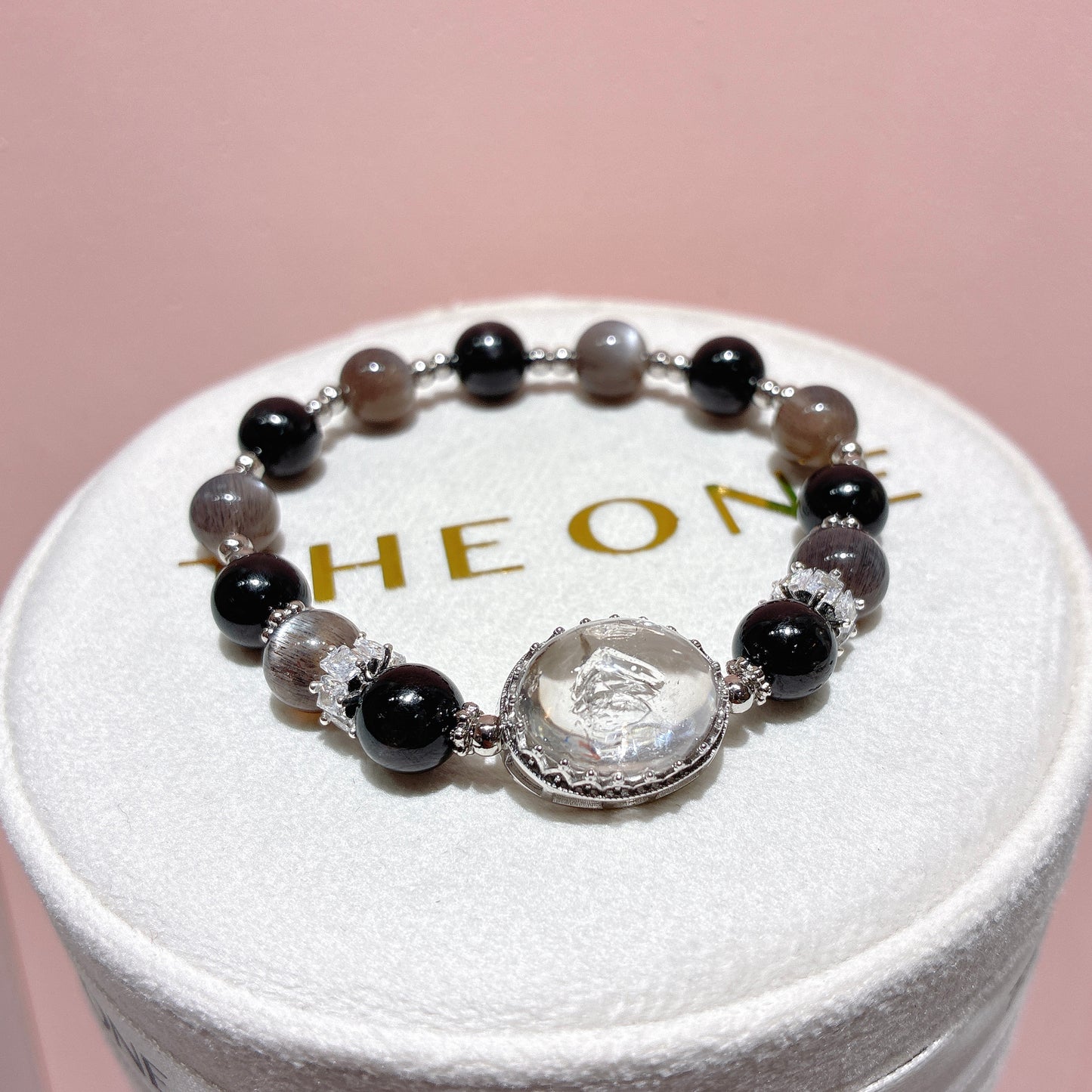 精品*黑金太陽石 x 水膽閃靈鑽