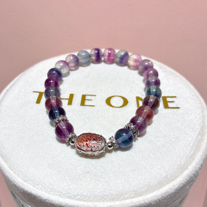 頂級*彩螢石 x 紅超級七