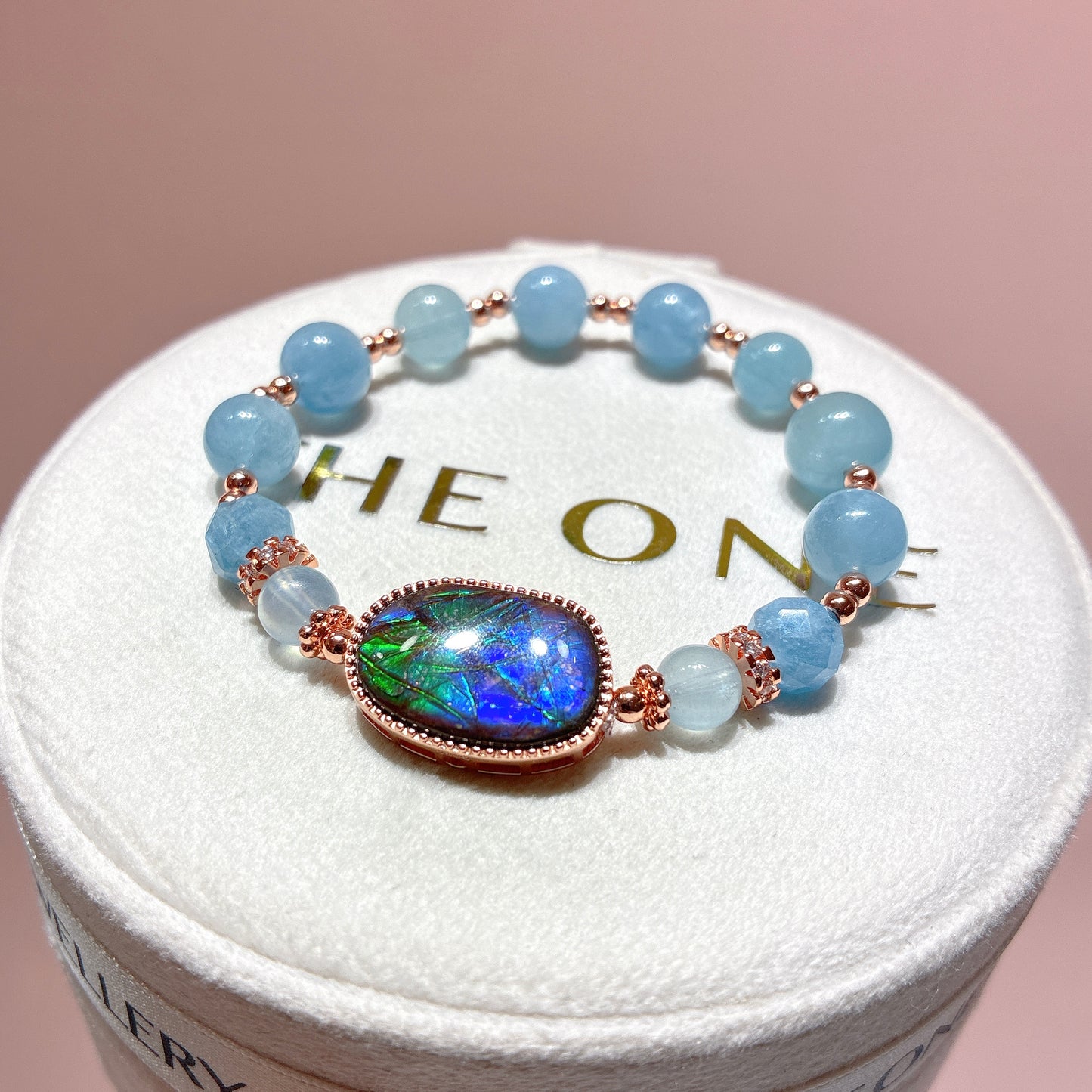 精品*海藍寶 x 斑彩石