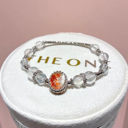 頂級*藍針石 x 錦鯉膠花