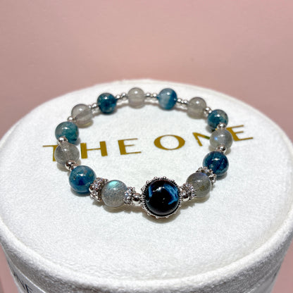 精品*拉長石 x 藍彼得石