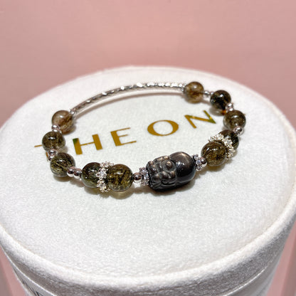 精品*綠碧髮 x 黑金太陽石貔貅