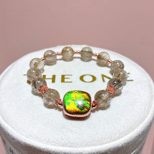 精品*鋼絲魔鬼髮 x 斑彩石