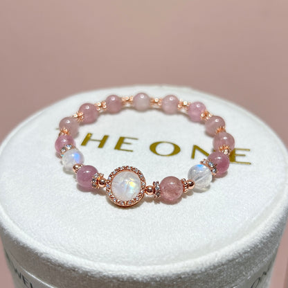 精品*粉碧璽 x 月亮石