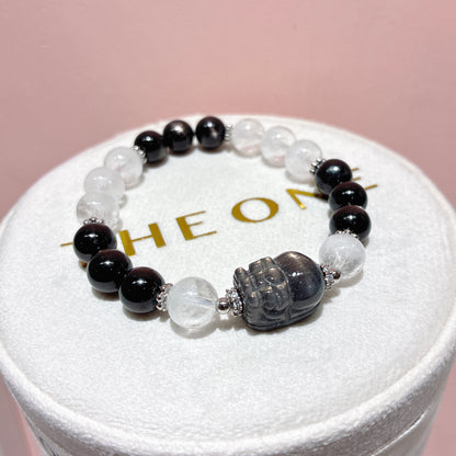 精品*金運石 x 黑金太陽貔貅