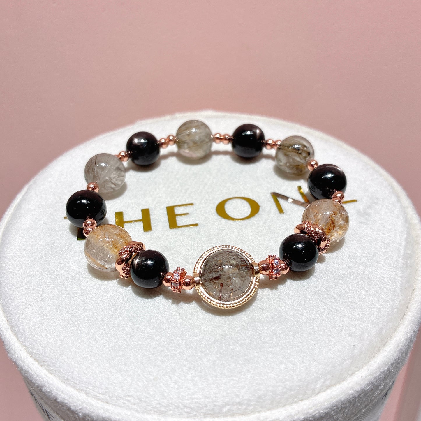 精品*金運石 x 雪霜幽靈髮晶