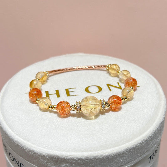 精品*黃水晶 x 金草莓太陽石