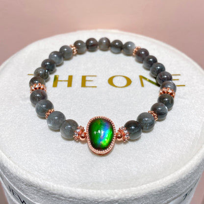 精品*黑星輝骨幹 x 斑彩石