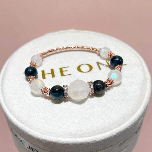 精品*馬島月亮石 x 魔鬼海藍寶