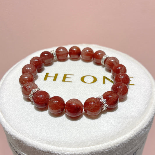 精品*巴西紅順髮晶 9.6mm