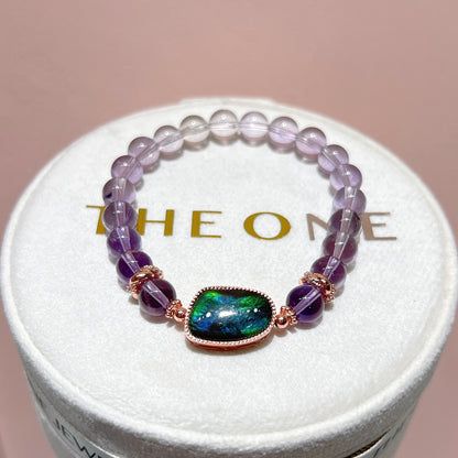 精品*紫水晶 x 斑彩石