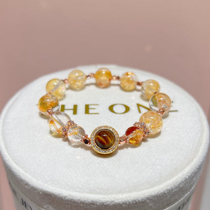 精品*金魚黃膠花 x 黃虎眼