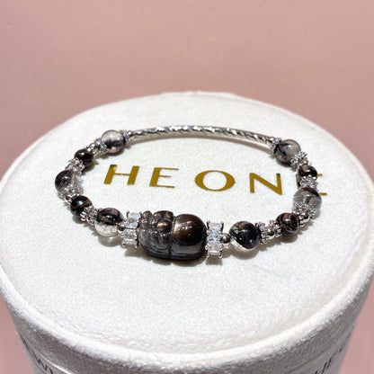 精品*黑銀鈦 x 黑金太陽貔貅