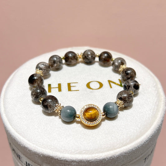 頂級*黑閃靈鑽 x 黃虎眼