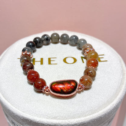 精品*千層彩幽靈 x 斑彩石