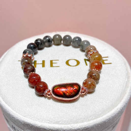 精品*千層彩幽靈 x 斑彩石