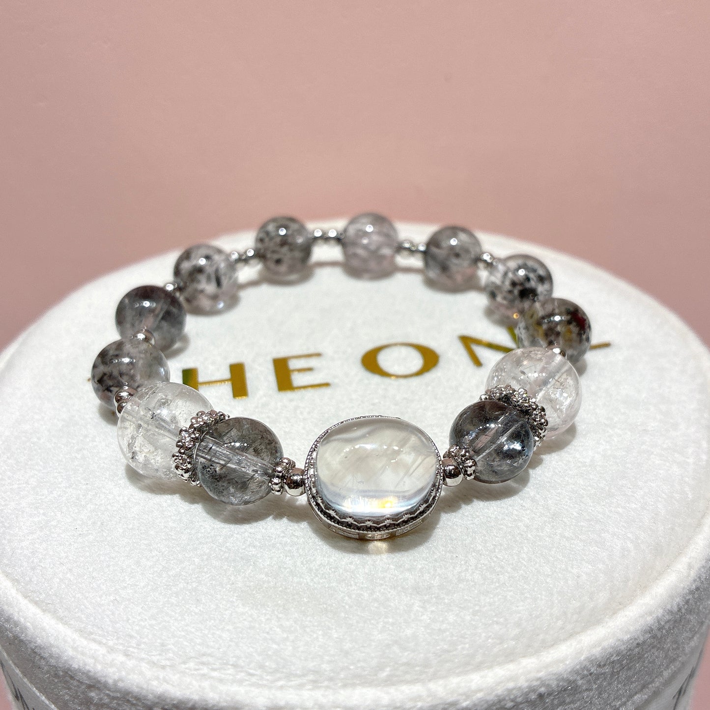 頂級*羽毛黑極光 x 藍針石