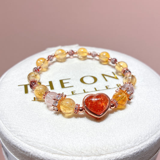 精品*黃水晶 x 金草莓太陽石