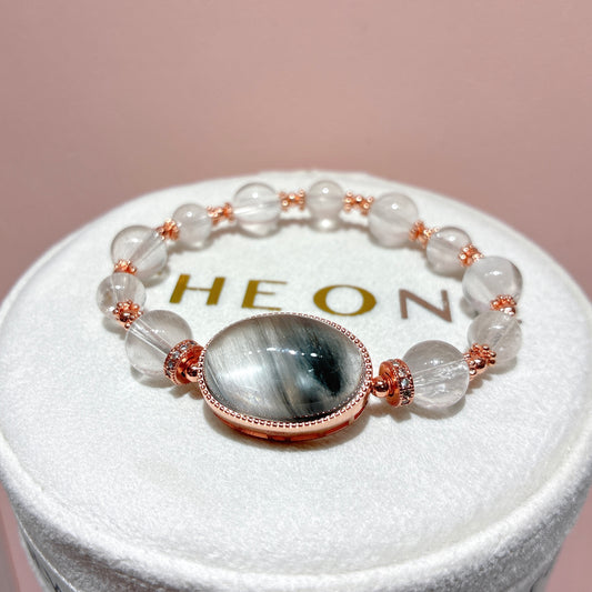 精品*白兔毛 x 灰藍兔毛