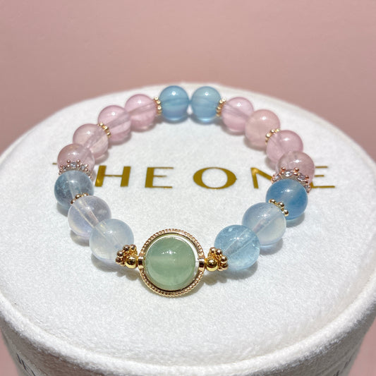 精品*冰種摩根石 x 葡萄石