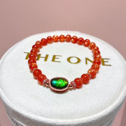 頂級*金草莓太陽石 x 斑彩石