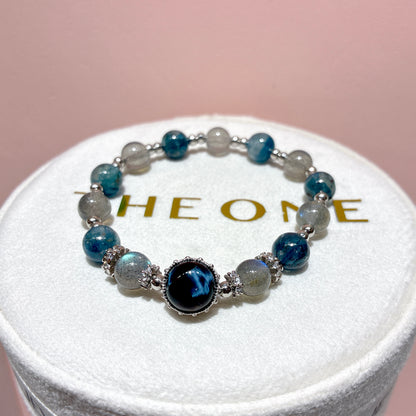 精品*拉長石 x 藍彼得石