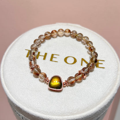 精品*金銅鈦晶 x 斑彩石