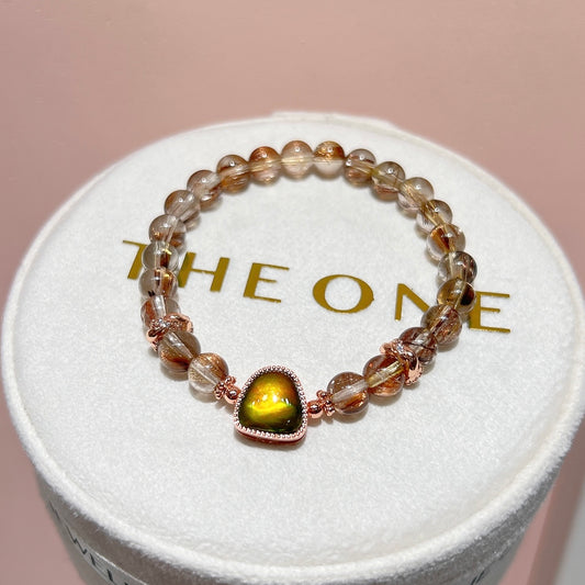 精品*金銅鈦晶 x 斑彩石