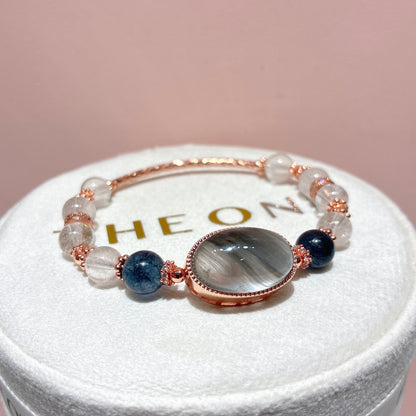 精品*白兔毛 x 灰藍兔毛