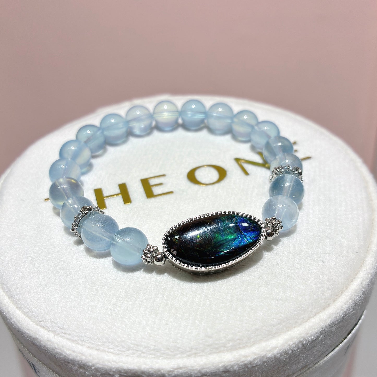 精品*海藍寶 x 斑彩石