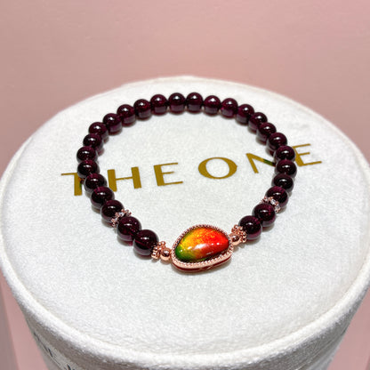 精品*紫牙烏 x 斑彩石