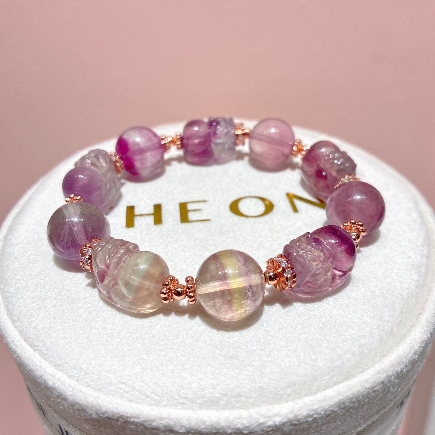 頂級*彩螢石 x 貔貅