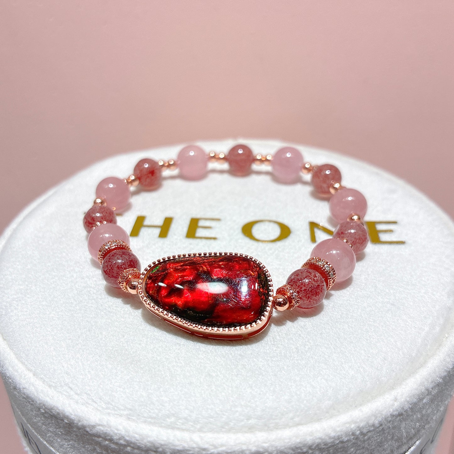 精品*草莓晶 x 斑彩石