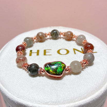 精品*千層彩幽靈 x 斑彩石