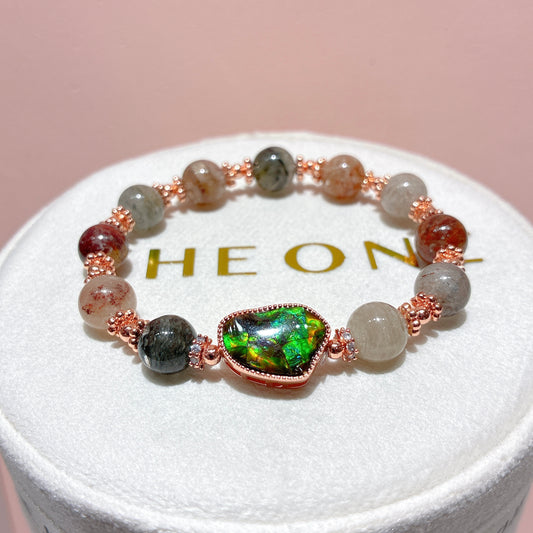 精品*千層彩幽靈 x 斑彩石